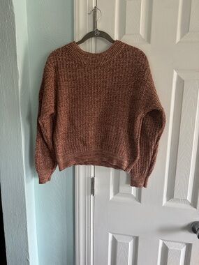 Universal Thread Rust Textured Crewneck Sweater